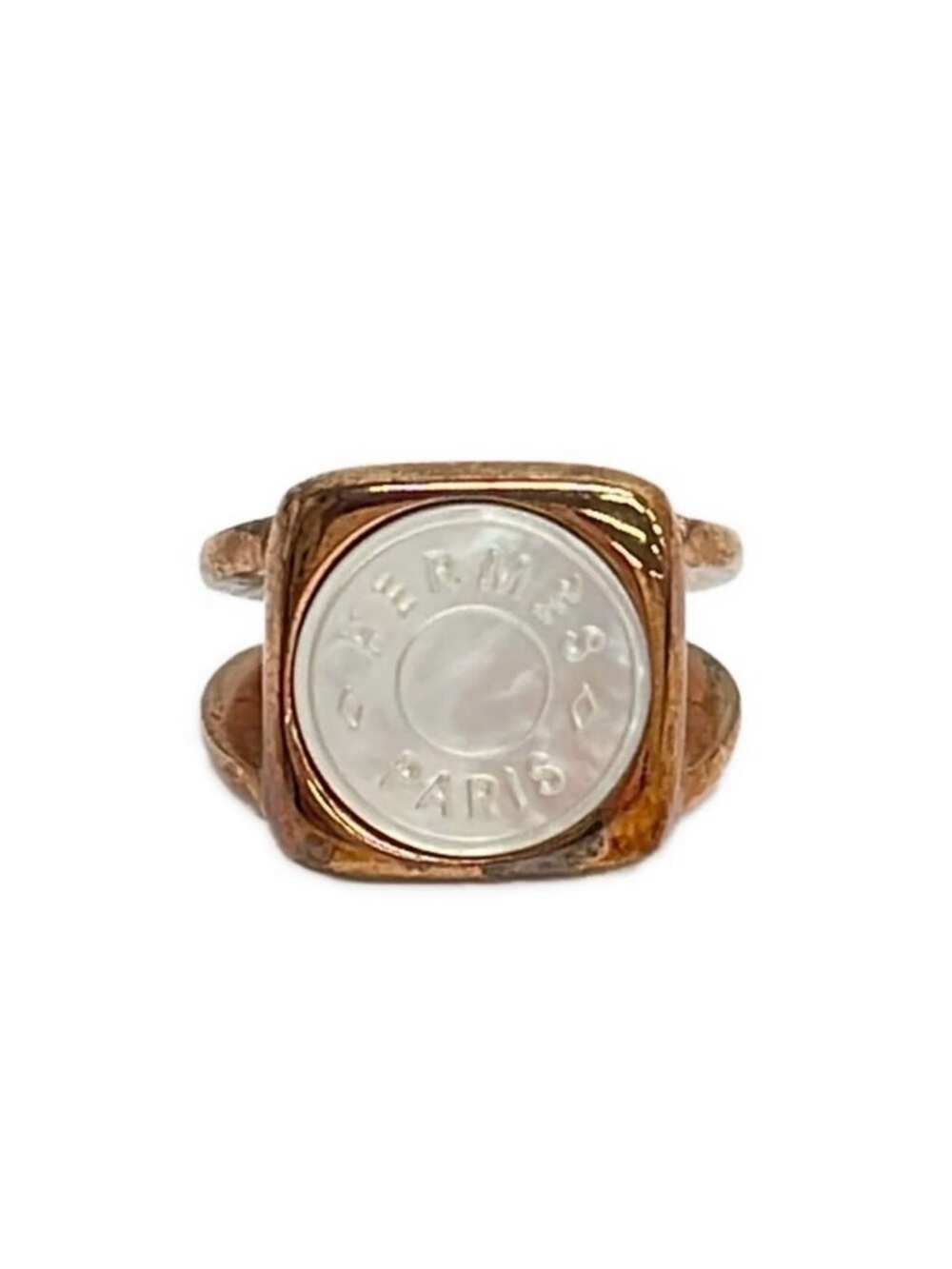 Hermes Ring 51 Corozo Pink Gold White